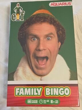 ELF Family Bingo Game - Green, Red, Cream
